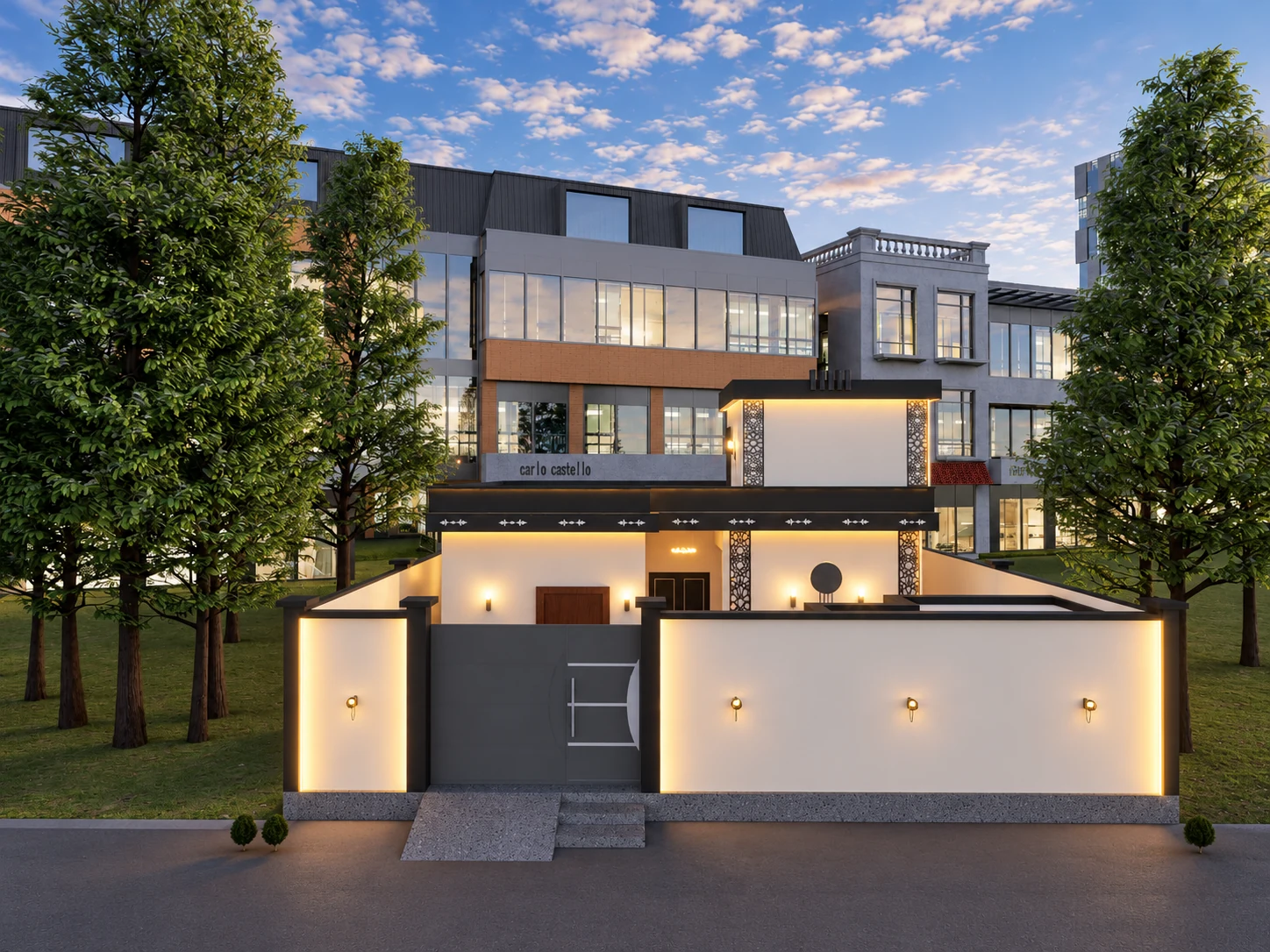 Contemporary residential project view 8